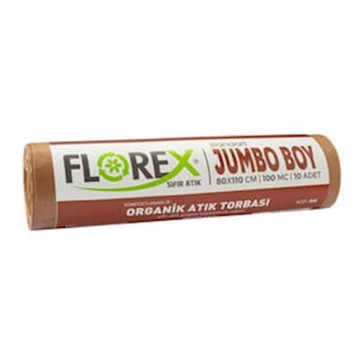 Florex Organik Atık Çöp Torbası Kahverengi Standart Jumbo 80X110