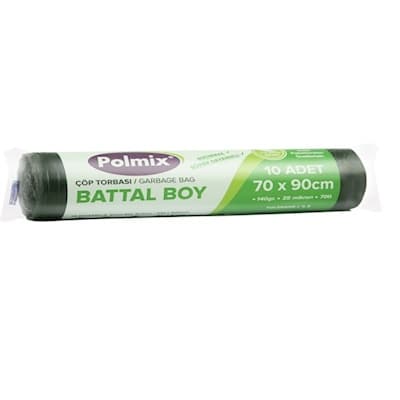 BATTAL BOY ÇÖP POŞETİ SİYAH