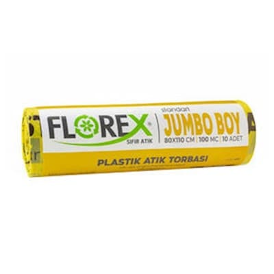 Florex Plastik Atık Çöp Torbası Sarı Standart Jumbo 80X110