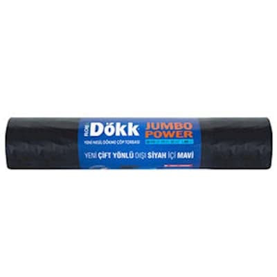 Florex Dökme Jumbo Power Çöp Torbası 80x110 Mavi/Siyah